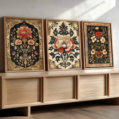 Floral Wall  Art Paintings for Living Room - Wall Poster With frames