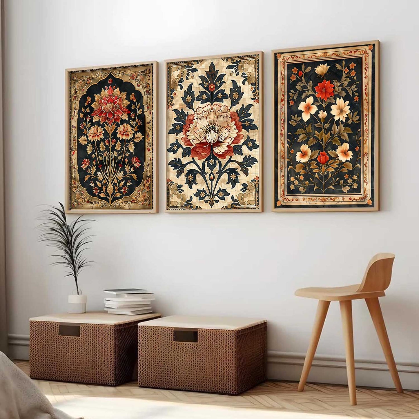 Floral Wall  Art Paintings for Living Room - Wall Poster With frames