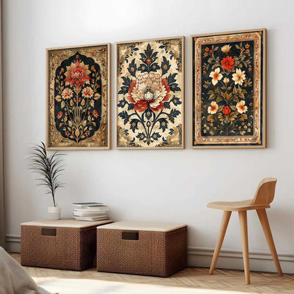 Floral Wall  Art Paintings for Living Room - Wall Poster With frames