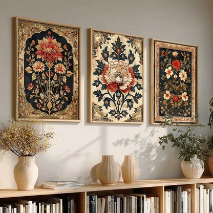 Floral Wall  Art Paintings for Living Room - Wall Poster With frames
