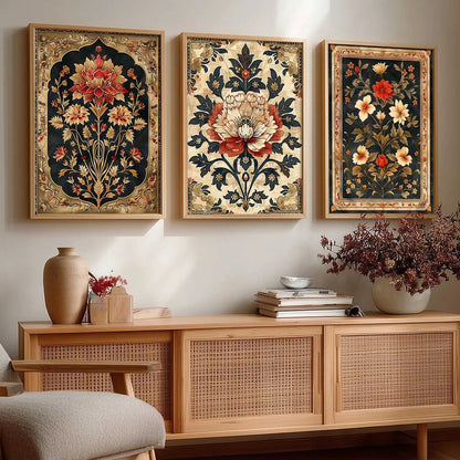 Floral Wall  Art Paintings for Living Room - Wall Poster With frames
