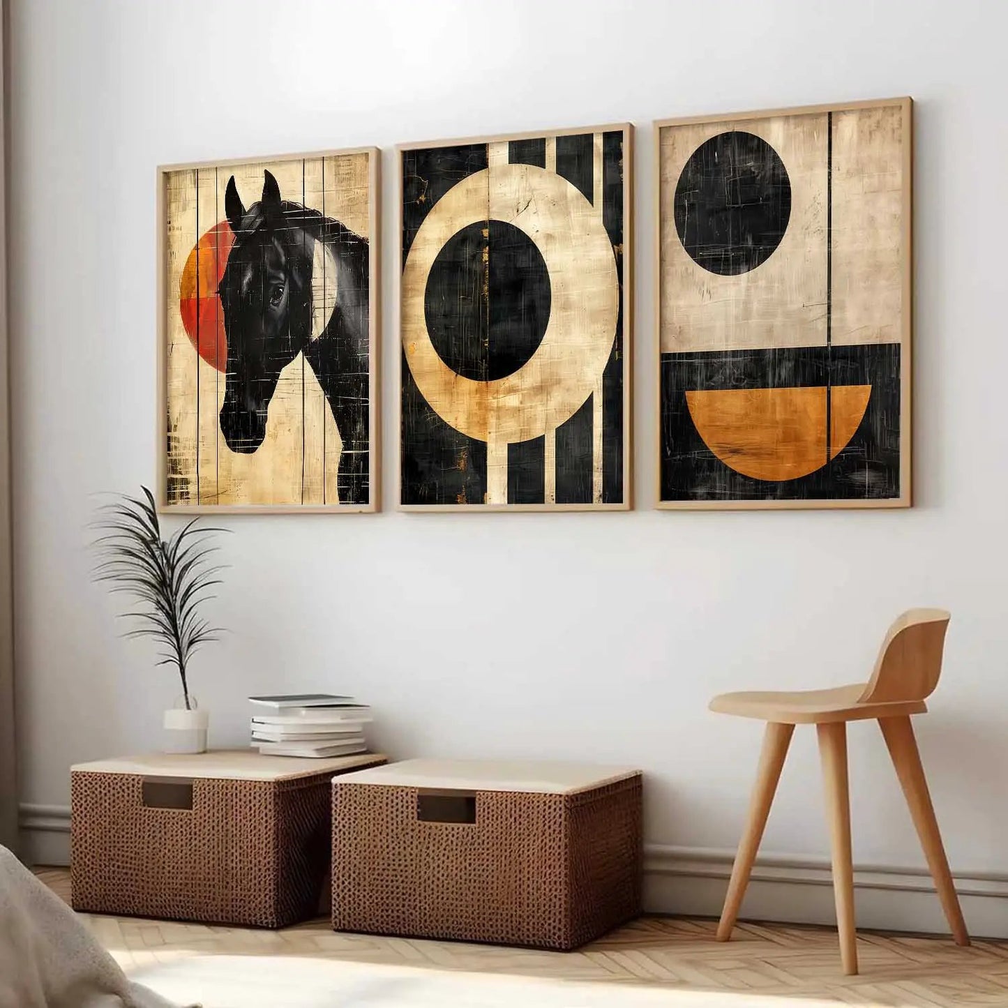 Modern  Wall  Art  Paintings for Living Room - Wall Poster With frames