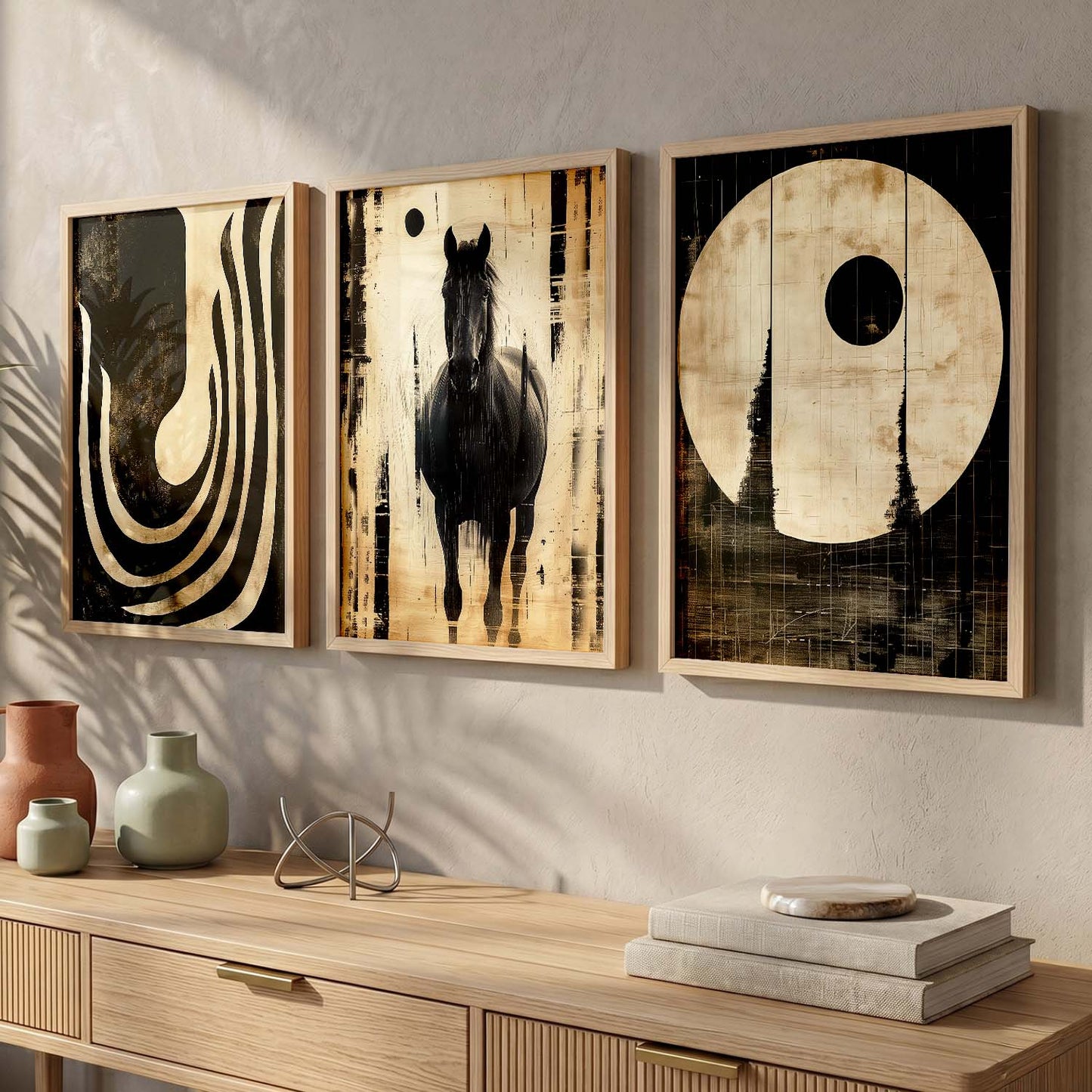 Boho  Wall  Art Paintings for Living Room - Wall Poster With frames