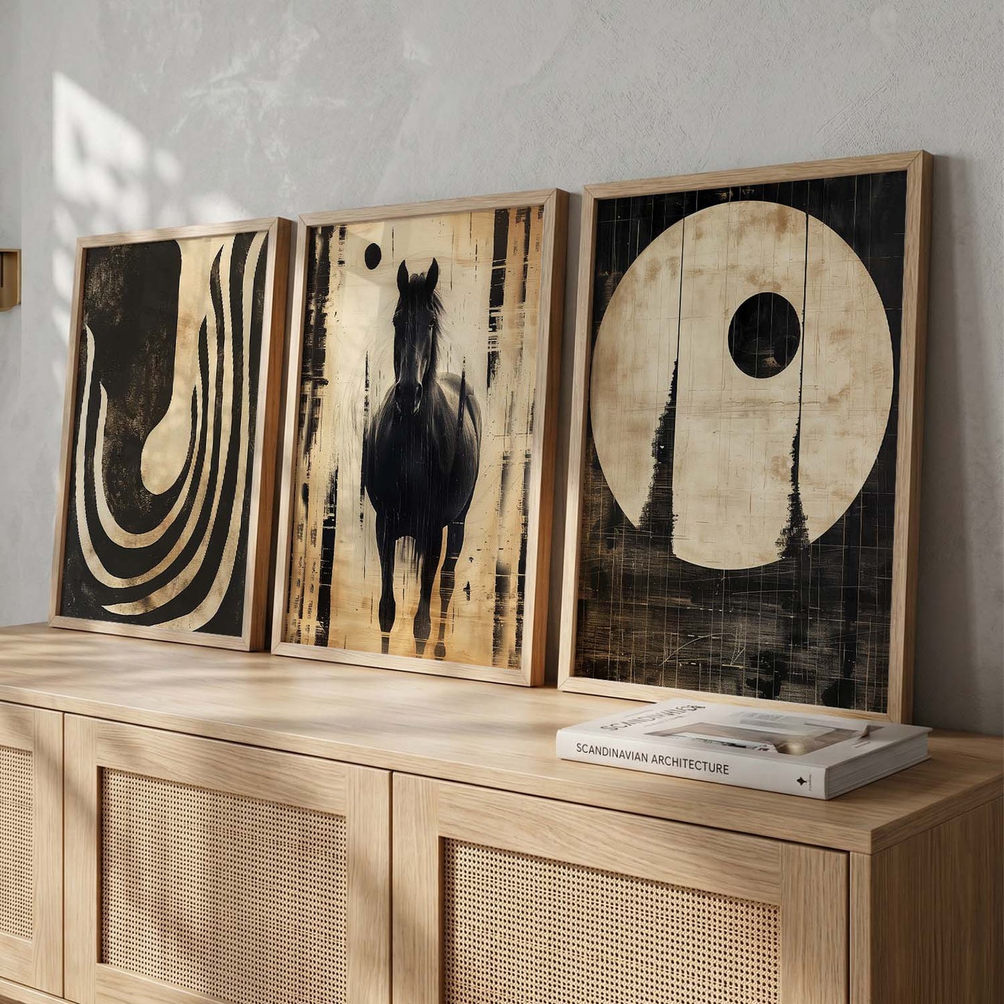 Boho  Wall  Art Paintings for Living Room - Wall Poster With frames