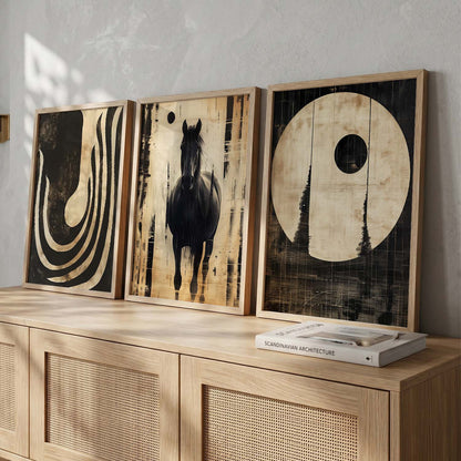 Boho  Wall  Art Paintings for Living Room - Wall Poster With frames