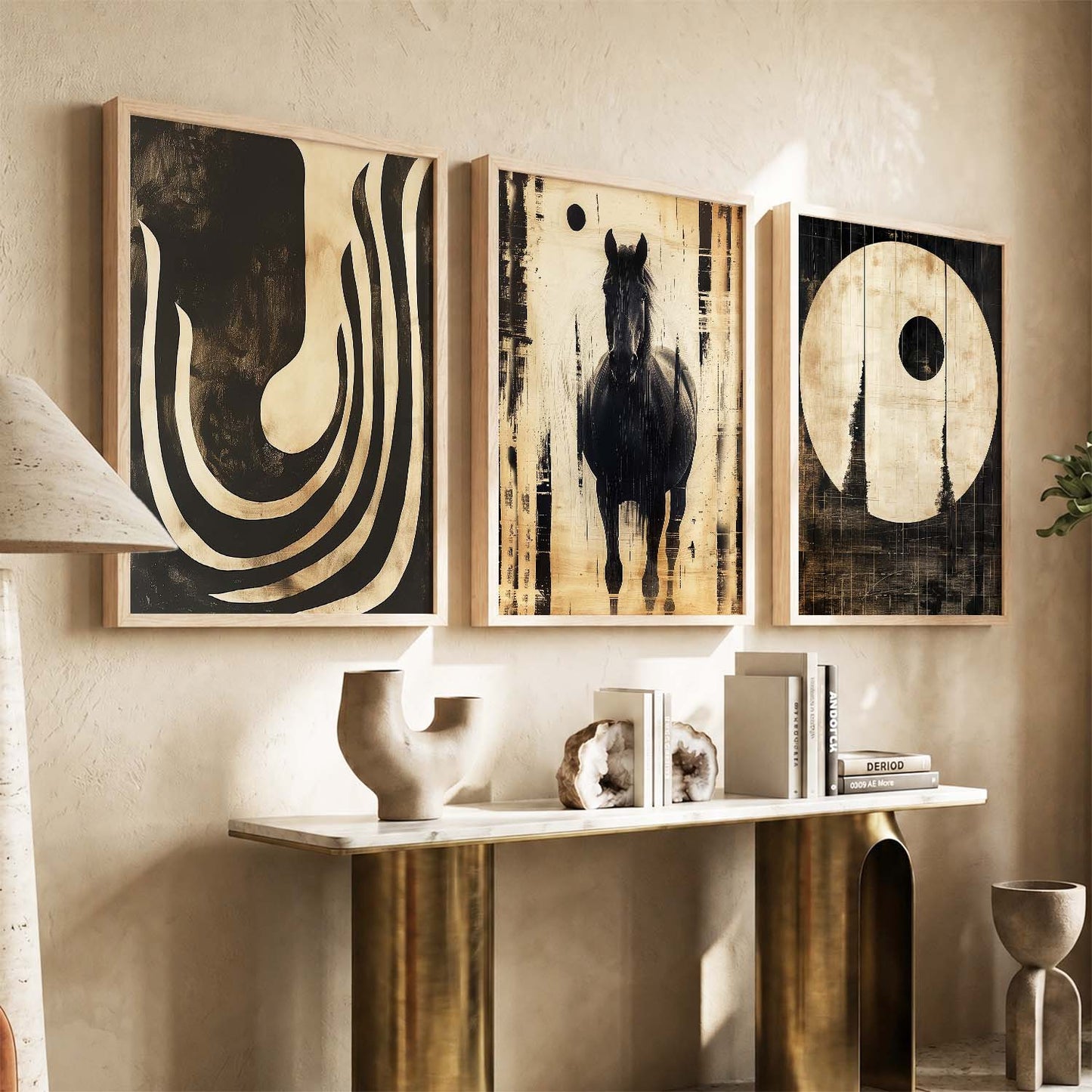 Boho  Wall  Art Paintings for Living Room - Wall Poster With frames
