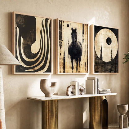 Boho  Wall  Art Paintings for Living Room - Wall Poster With frames