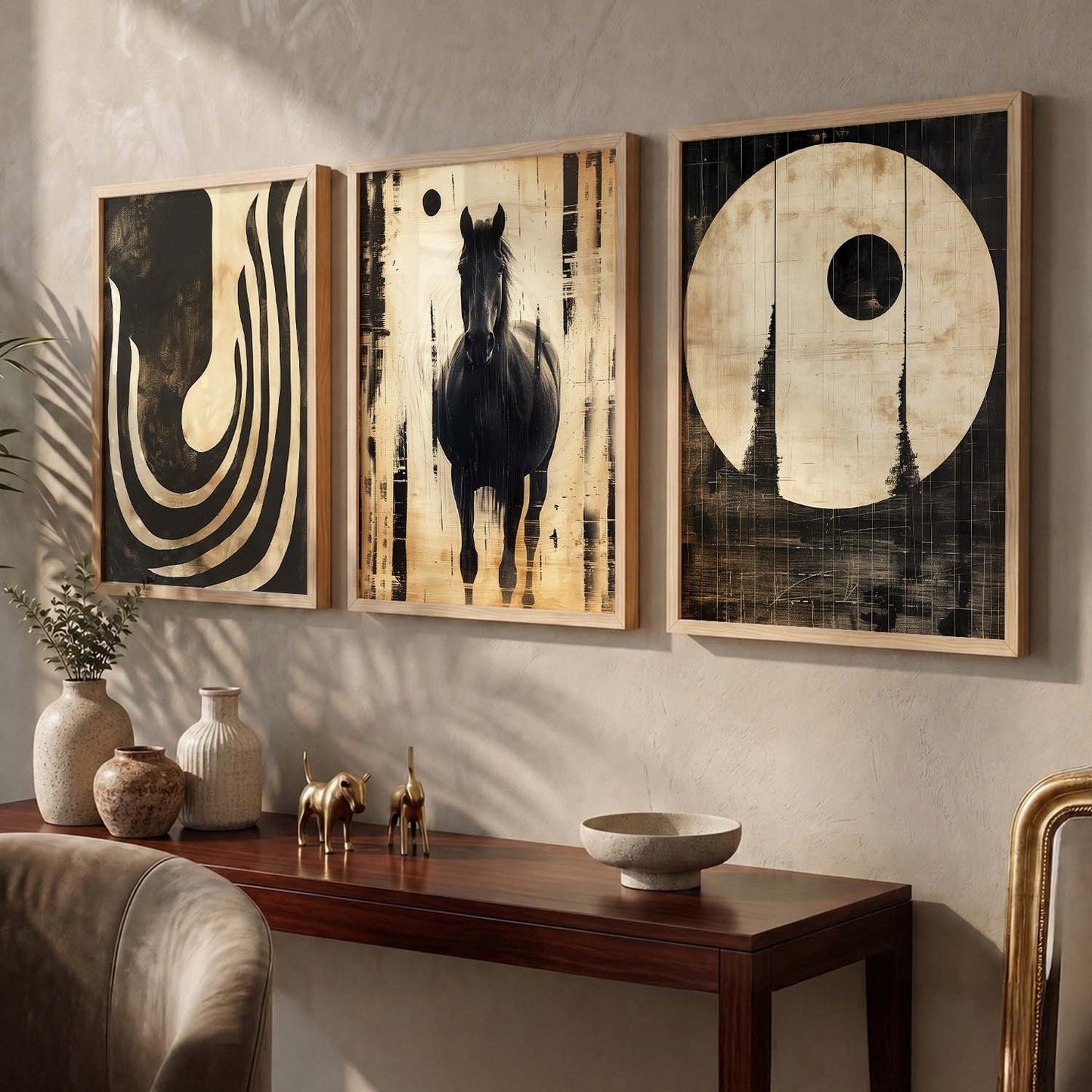 Boho  Wall  Art Paintings for Living Room - Wall Poster With frames
