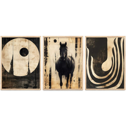 Boho  Wall  Art Paintings for Living Room - Wall Poster With frames