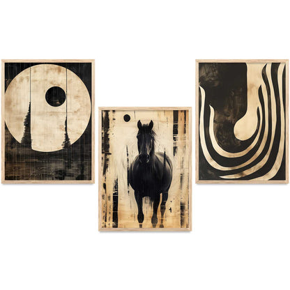 Boho  Wall  Art Paintings for Living Room - Wall Poster With frames