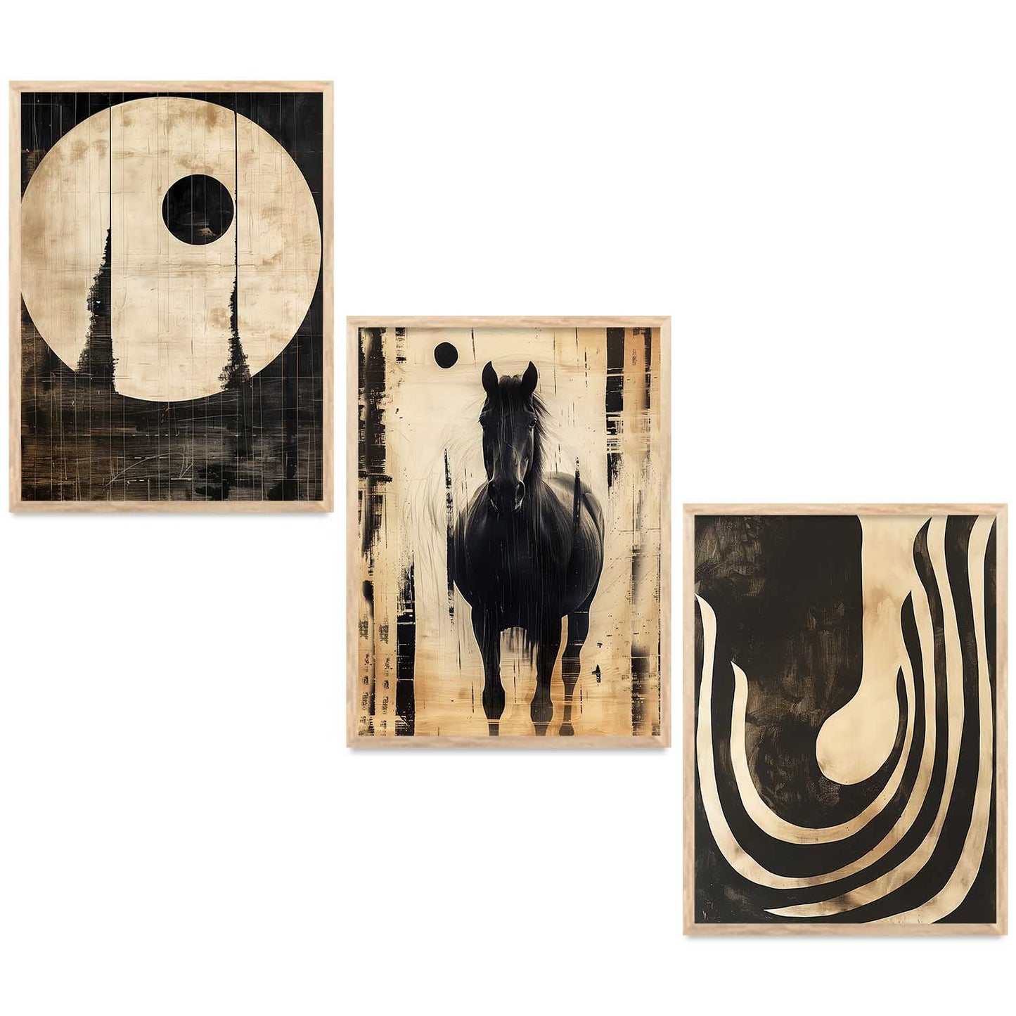 Boho  Wall  Art Paintings for Living Room - Wall Poster With frames