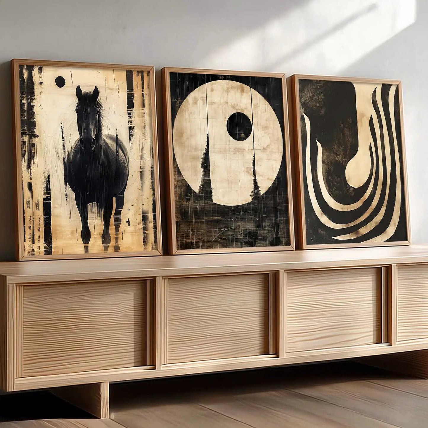 Boho  Wall  Art Paintings for Living Room - Wall Poster With frames
