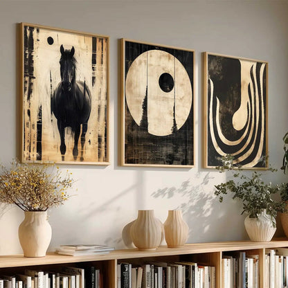 Boho  Wall  Art Paintings for Living Room - Wall Poster With frames