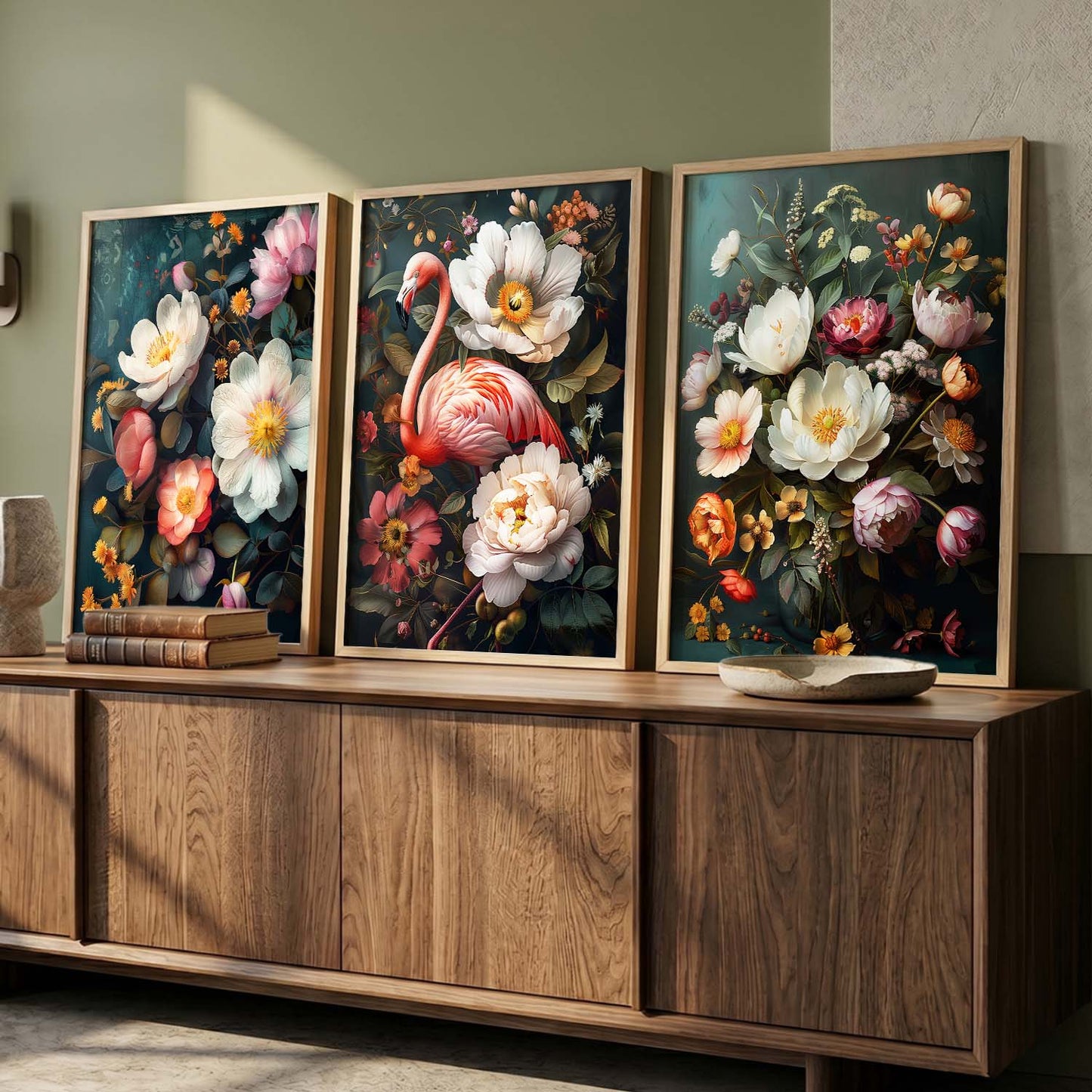 Floral   Wall   Art  Paintings for Living Room - Wall Poster With frames