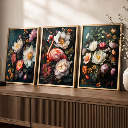 Floral   Wall   Art  Paintings for Living Room - Wall Poster With frames