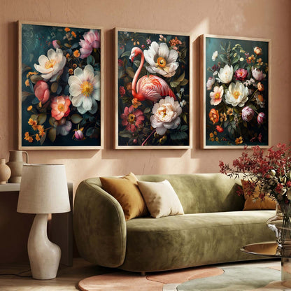 Floral   Wall   Art  Paintings for Living Room - Wall Poster With frames