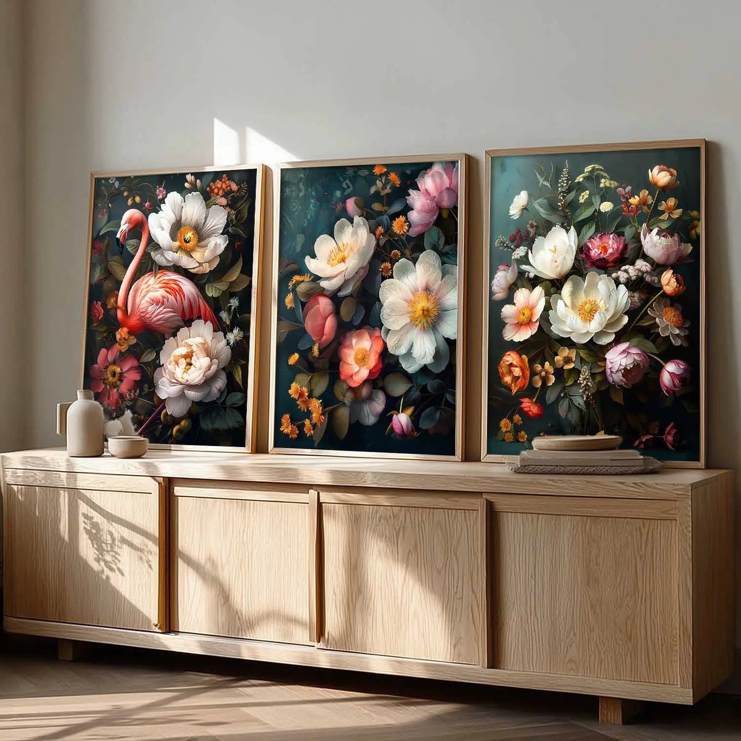 Floral   Wall   Art  Paintings for Living Room - Wall Poster With frames