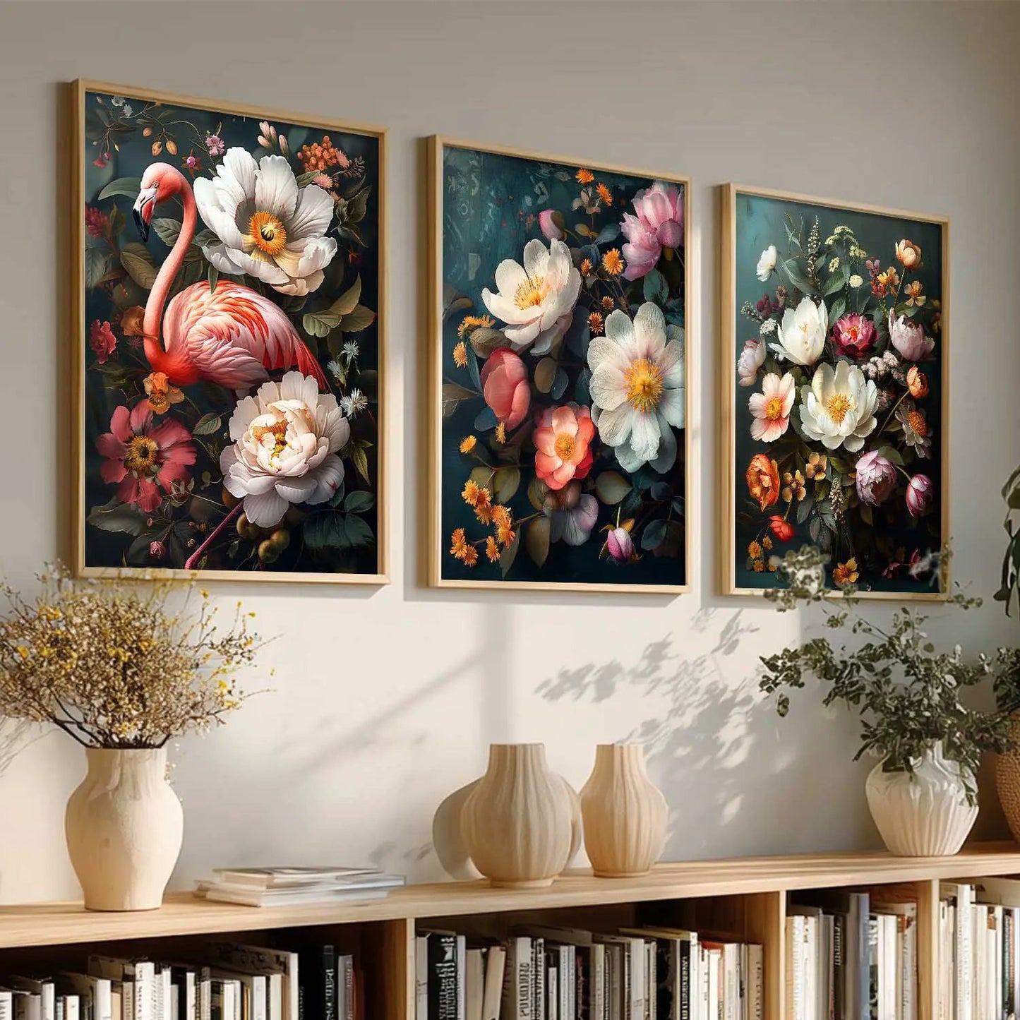 Floral   Wall   Art  Paintings for Living Room - Wall Poster With frames
