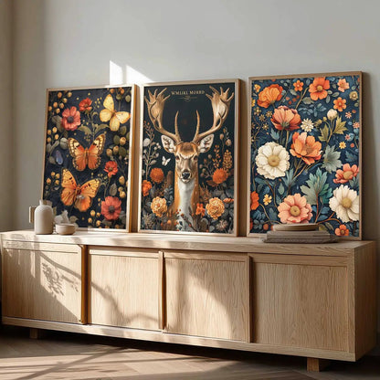 Floral  Wall  Art  Paintings for Living Room - Wall Poster With frames