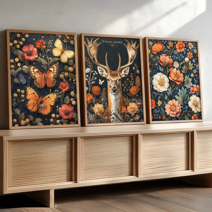 Floral  Wall  Art  Paintings for Living Room - Wall Poster With frames