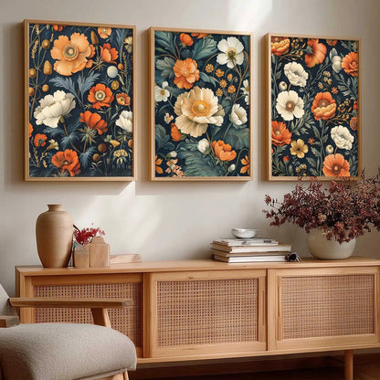 Floral  Wall  Art Paintings for Living Room - Wall Poster With frames