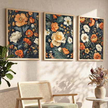 Floral  Wall  Art Paintings for Living Room - Wall Poster With frames