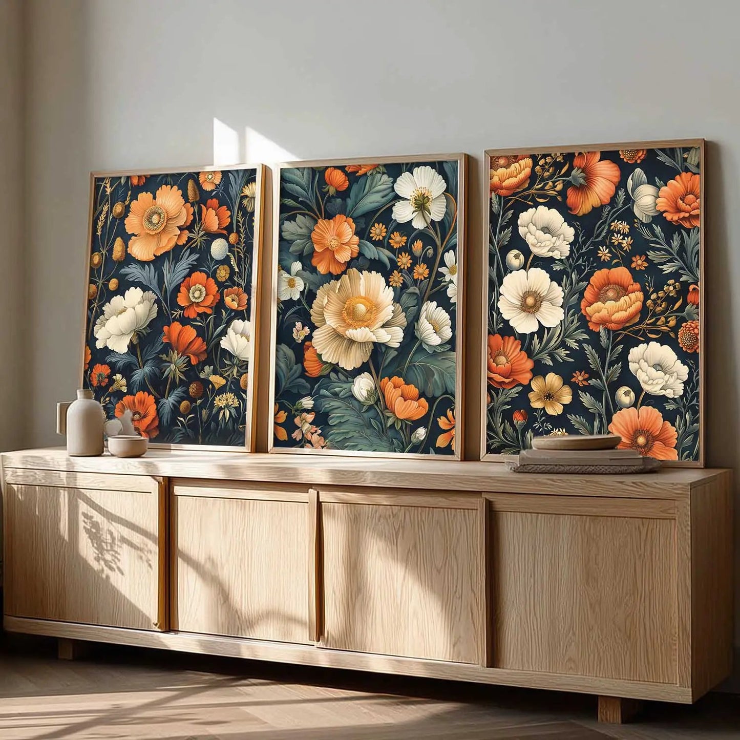 Floral  Wall  Art Paintings for Living Room - Wall Poster With frames