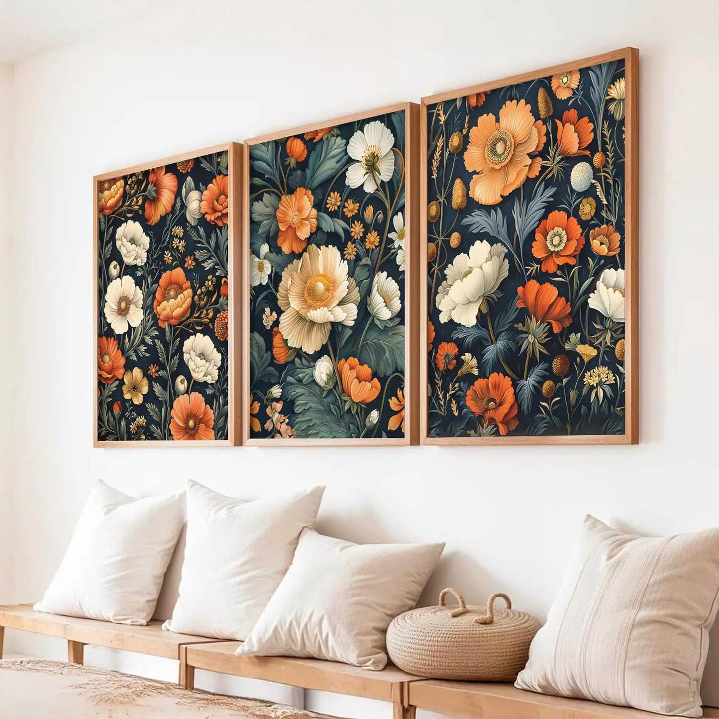 Floral  Wall  Art Paintings for Living Room - Wall Poster With frames