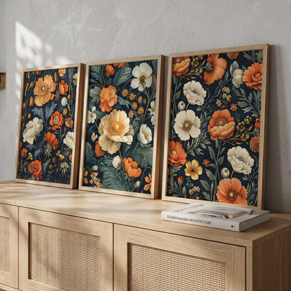 Floral  Wall  Art Paintings for Living Room - Wall Poster With frames