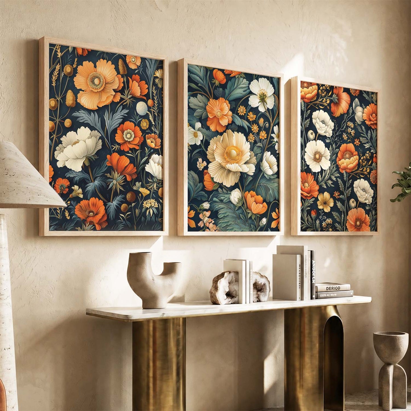Floral  Wall  Art Paintings for Living Room - Wall Poster With frames