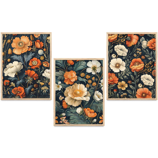 Floral  Wall  Art Paintings for Living Room - Wall Poster With frames