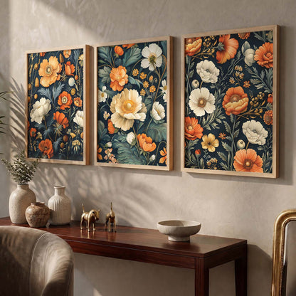 Floral  Wall  Art Paintings for Living Room - Wall Poster With frames