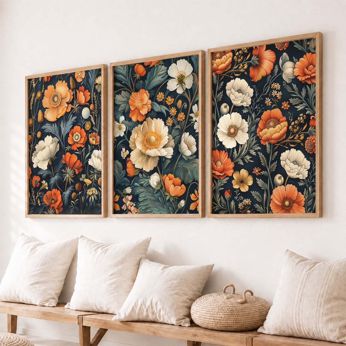 Floral  Wall  Art Paintings for Living Room - Wall Poster With frames