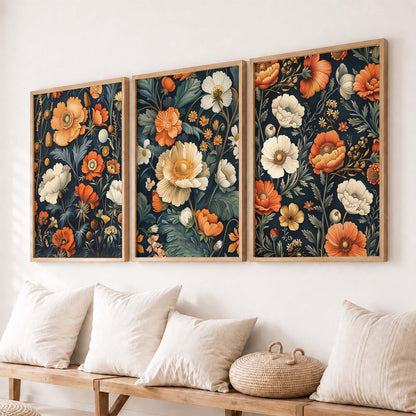Floral  Wall  Art Paintings for Living Room - Wall Poster With frames