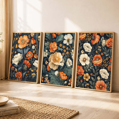 Floral  Wall  Art Paintings for Living Room - Wall Poster With frames