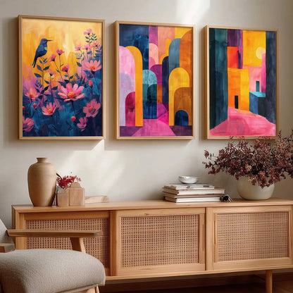 Modern Wall Art Paintings for Living Room - Wall Poster With frames