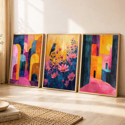 Modern Wall Art Paintings for Living Room - Wall Poster With frames
