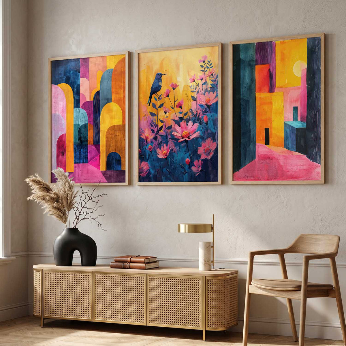 Modern Wall Art Paintings for Living Room - Wall Poster With frames