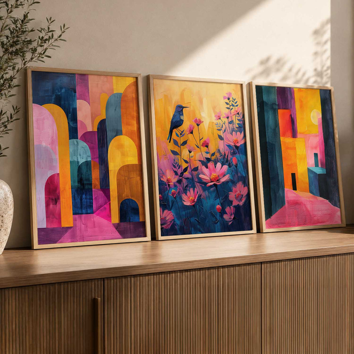 Modern Wall Art Paintings for Living Room - Wall Poster With frames