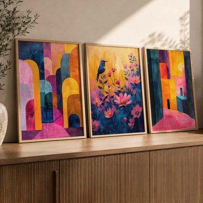 Modern Wall Art Paintings for Living Room - Wall Poster With frames
