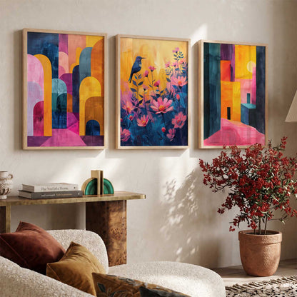 Modern Wall Art Paintings for Living Room - Wall Poster With frames