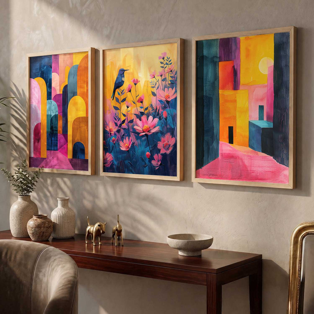 Modern Wall Art Paintings for Living Room - Wall Poster With frames