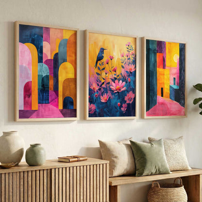 Modern Wall Art Paintings for Living Room - Wall Poster With frames