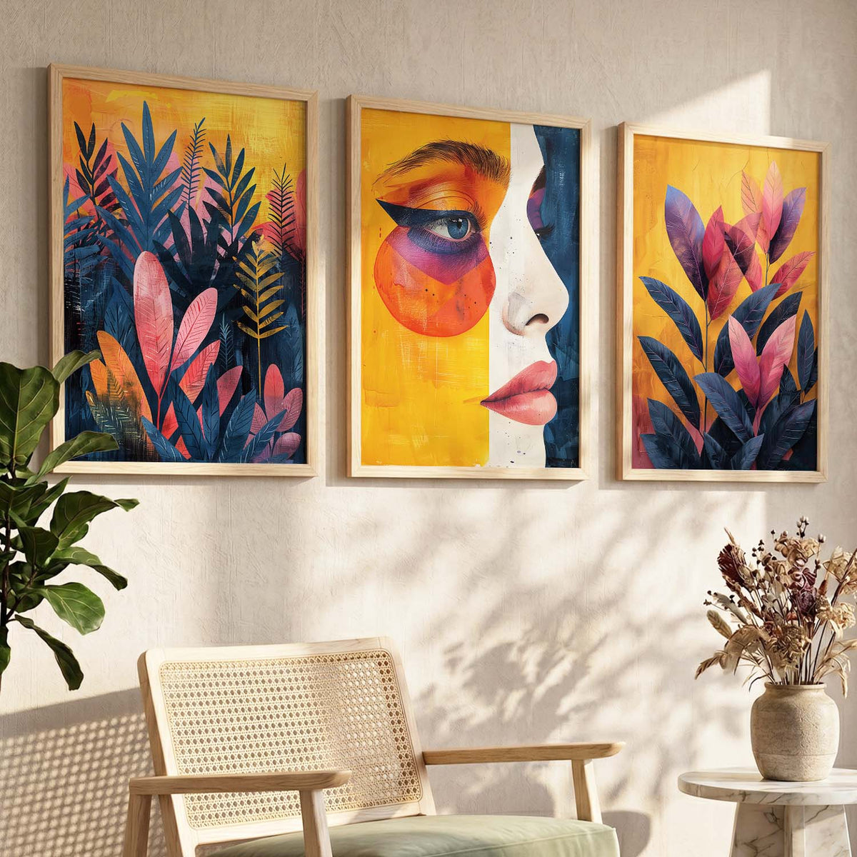 Modern Wall Art Paintings for Living Room - Wall Poster With frames