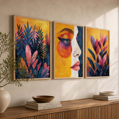 Modern Wall Art Paintings for Living Room - Wall Poster With frames