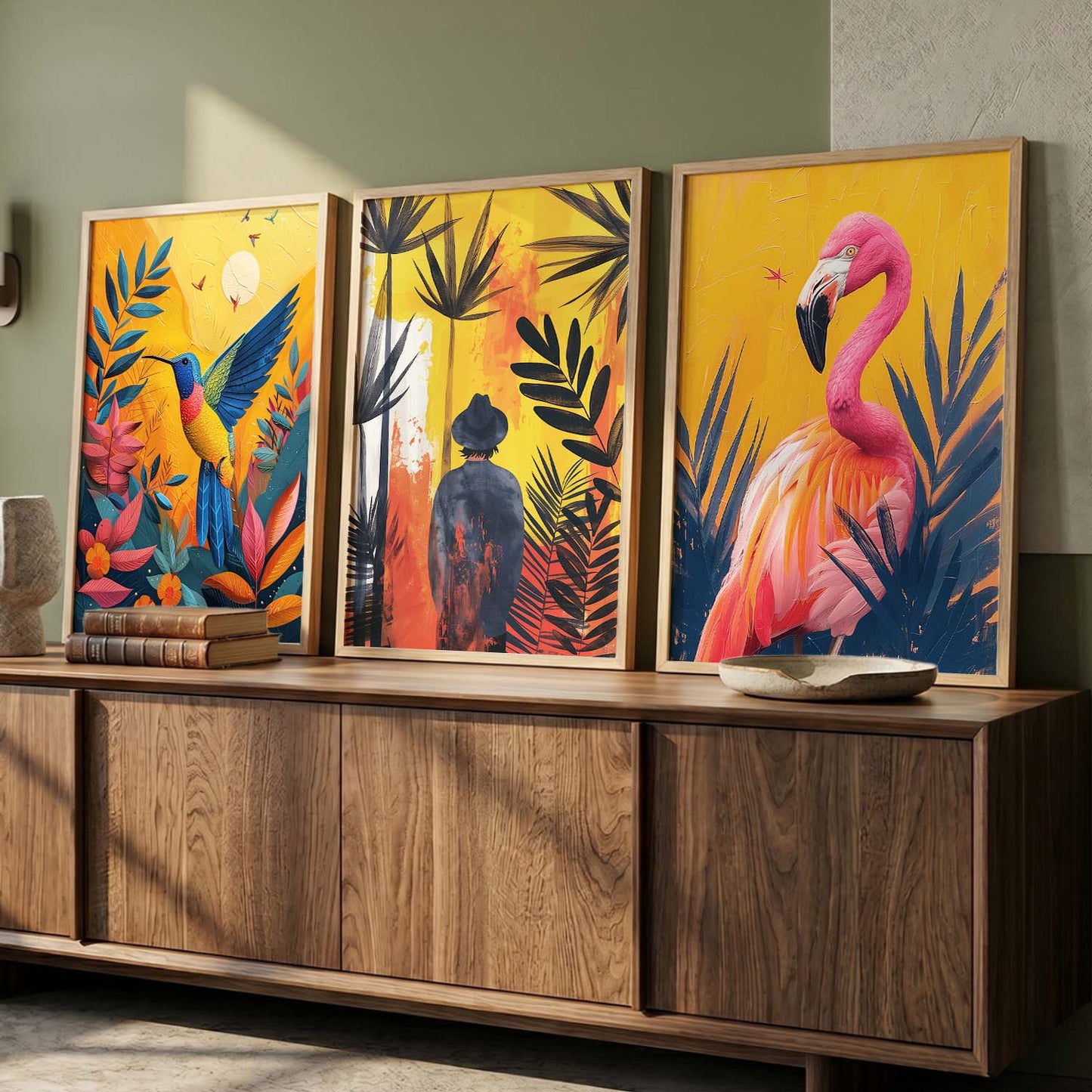 Modern   Wall  Art  Paintings for Living Room - Wall Poster With frames