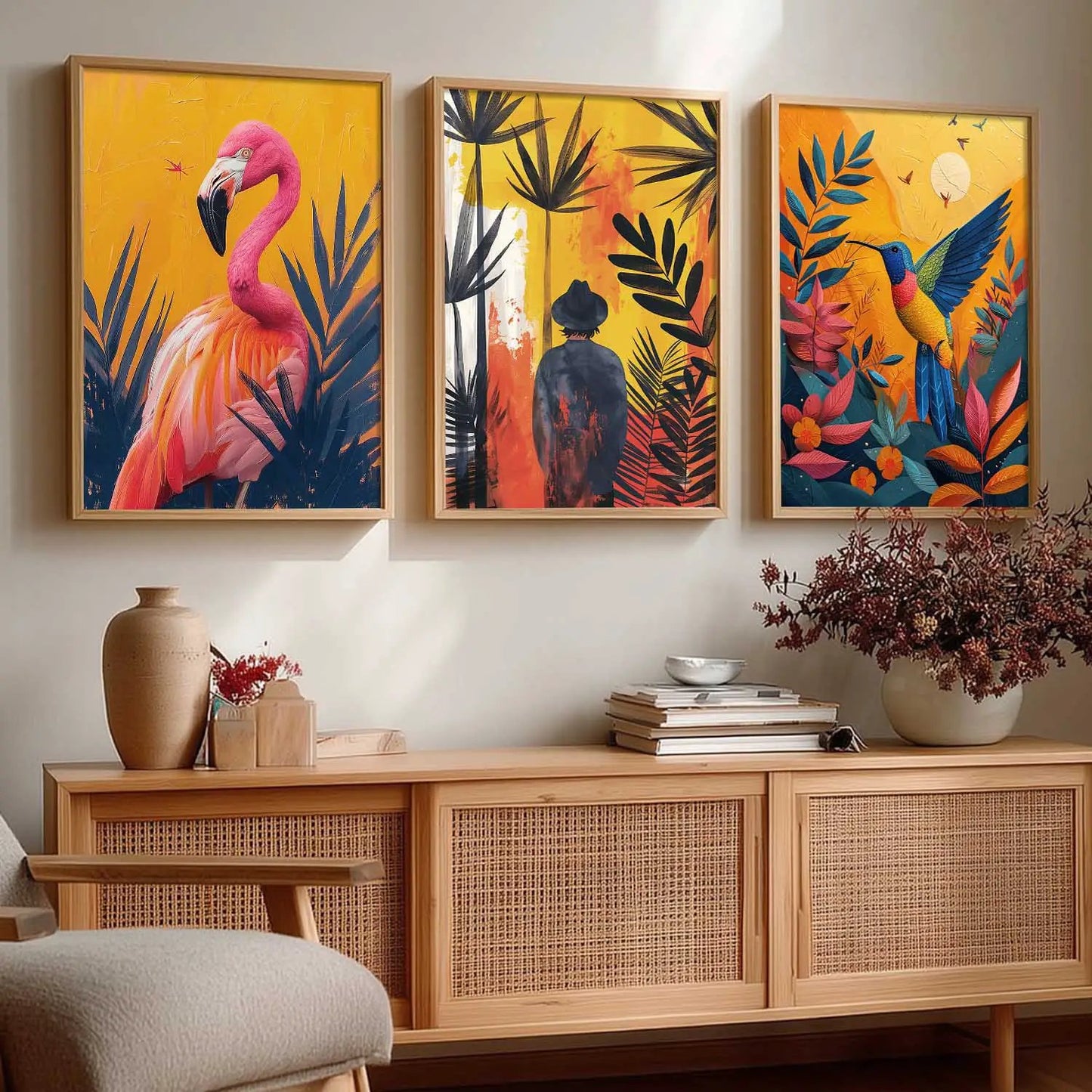 Modern   Wall  Art  Paintings for Living Room - Wall Poster With frames