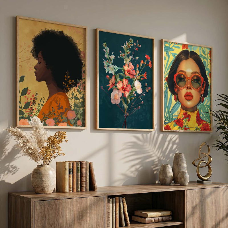 Modern  Wall  Art Paintings for Living Room - Wall Poster With frames