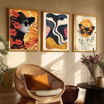 Modern  Wall  Art  Paintings for Living Room - Wall Poster With frames