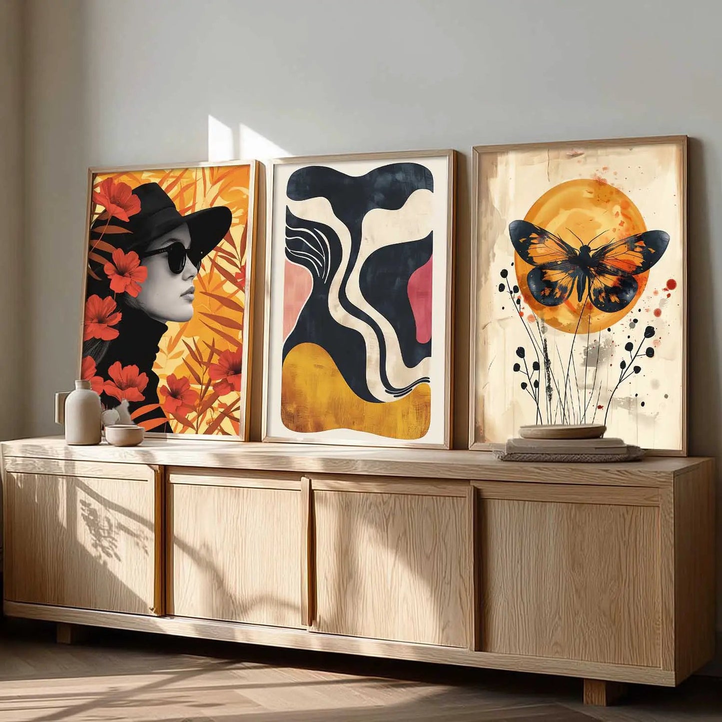 Modern  Wall  Art  Paintings for Living Room - Wall Poster With frames